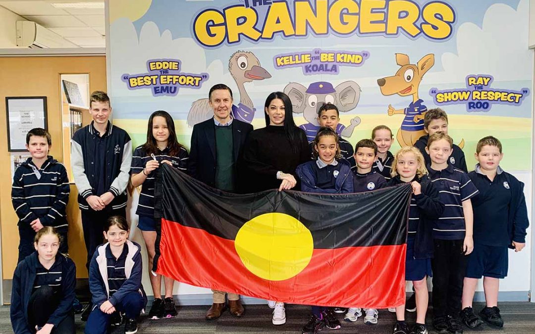 Aboriginal flag presentation